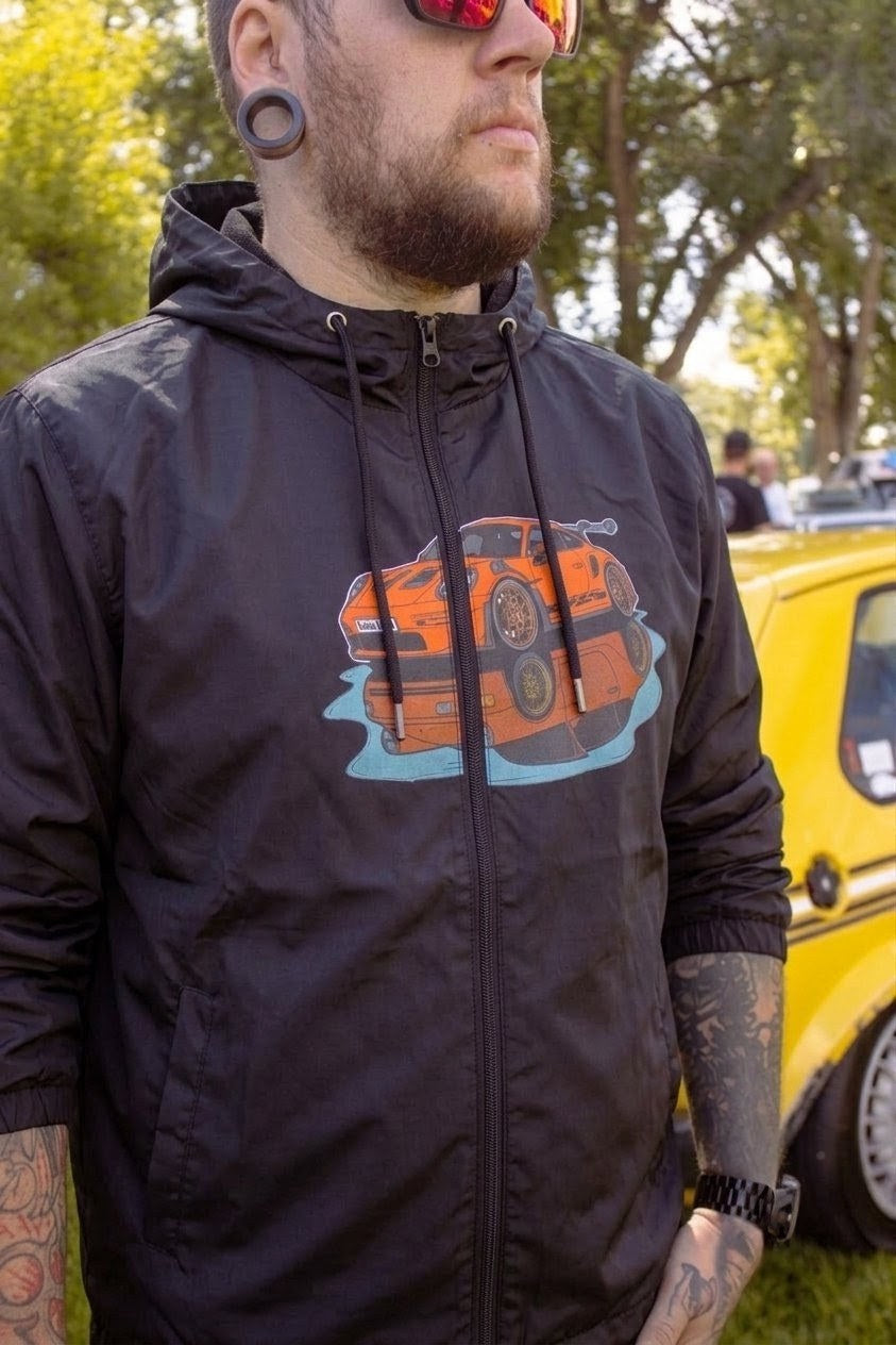 Porsche Puddle Windbreaker - back print
