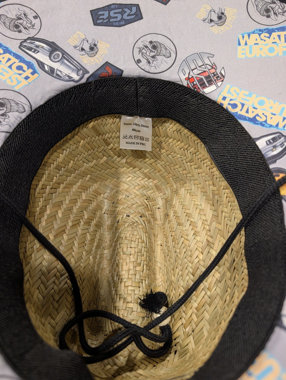 Straw hat XL (60cm) size label