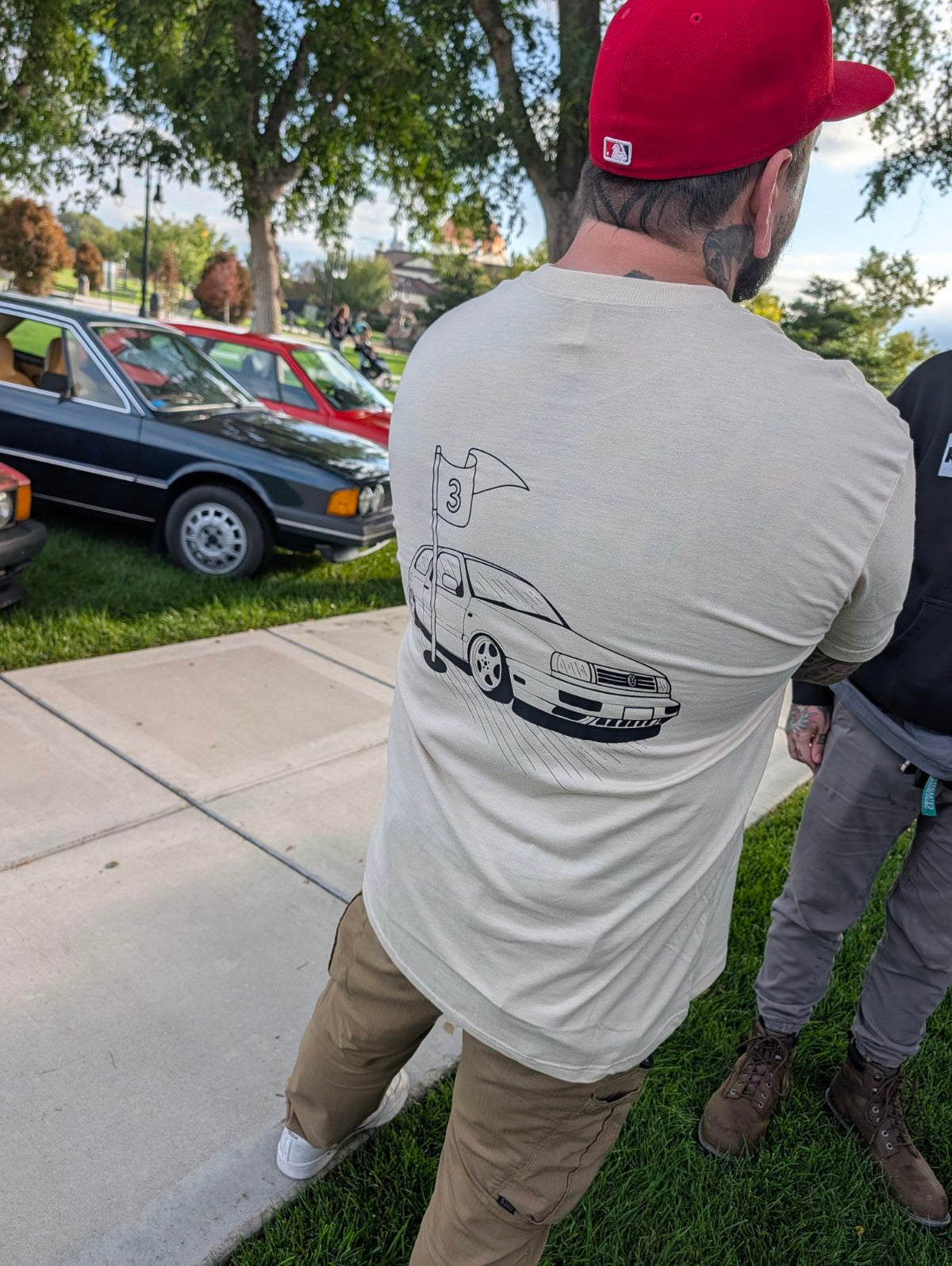 Tan Golfin Tee - back
