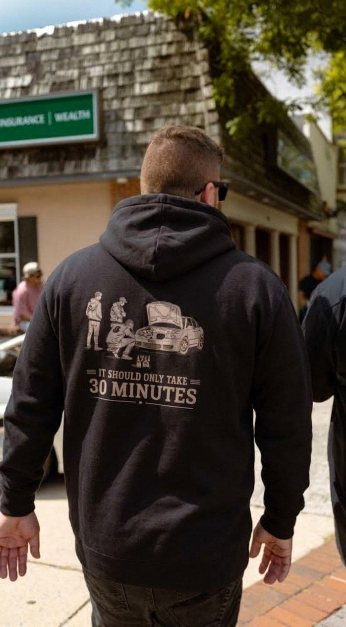 30 Minutes Hoodie - back print