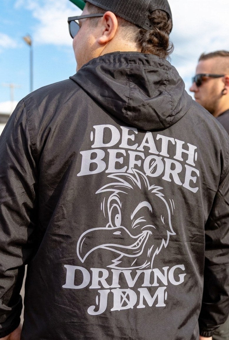 Death Before JDM Windbreaker - back print