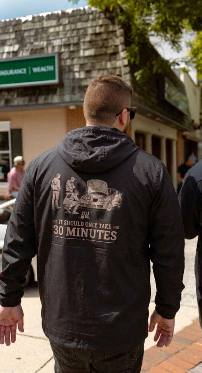 30 Minutes Windbreaker - back print