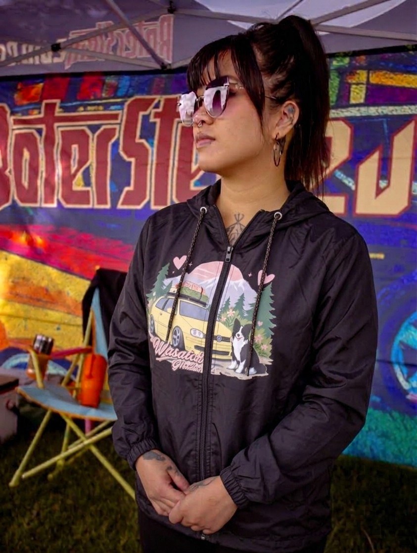 Wasatch Girlies Windbreaker - back print