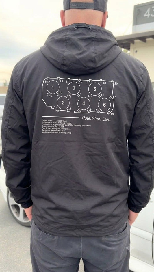 3.2L VR6 Windbreaker - back print