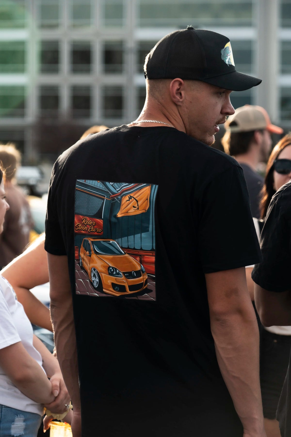 Fahrenheit GTI Tee - back, worn