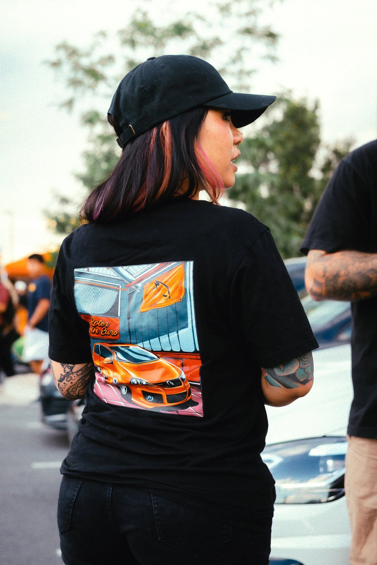 Fahrenheit GTI Tee - back, worn