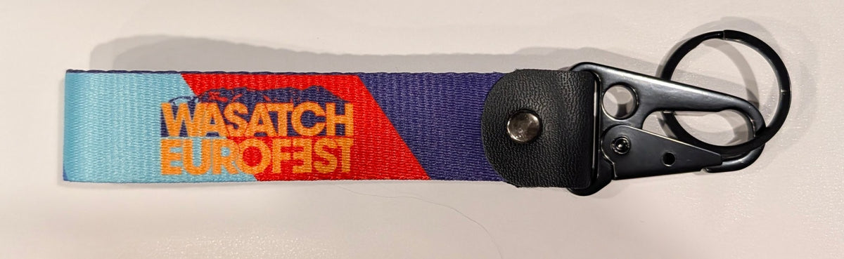 Wasatch Euro Fest nylon keychain strap