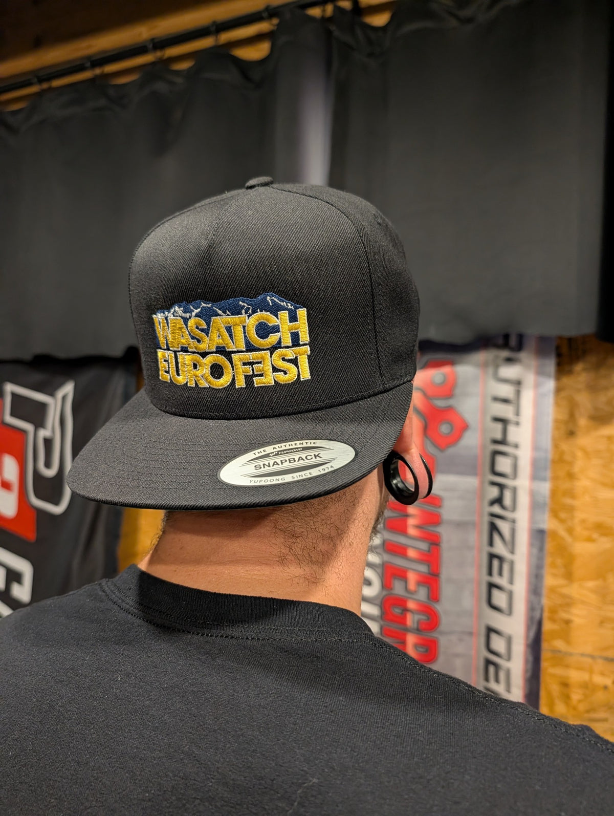 Wasatch Euro Fest snapback hat worn