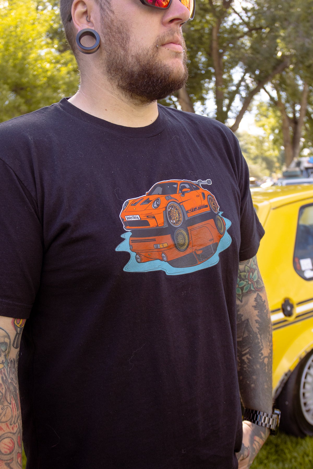 Porsche Puddle Tee - front